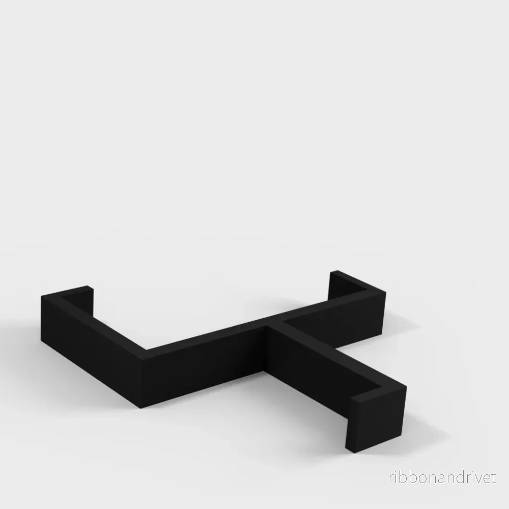 Kabelhängare för 1x2 träskiva - Bild 2