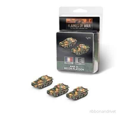 Flames of War - Renault AMR 35 Spårningspluton (x3) - Bild 2