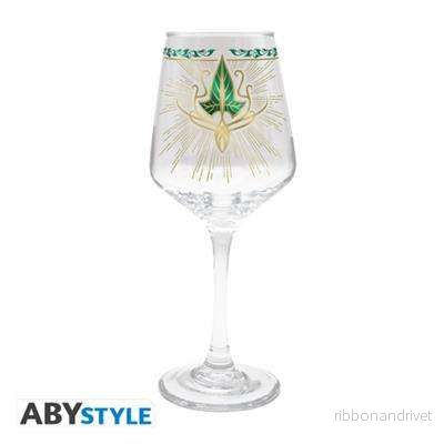 The Lord Of The Rings – glas på fot – Lorien Leaf The Lord Of The Rings – glas på fot – Lorien Leaf