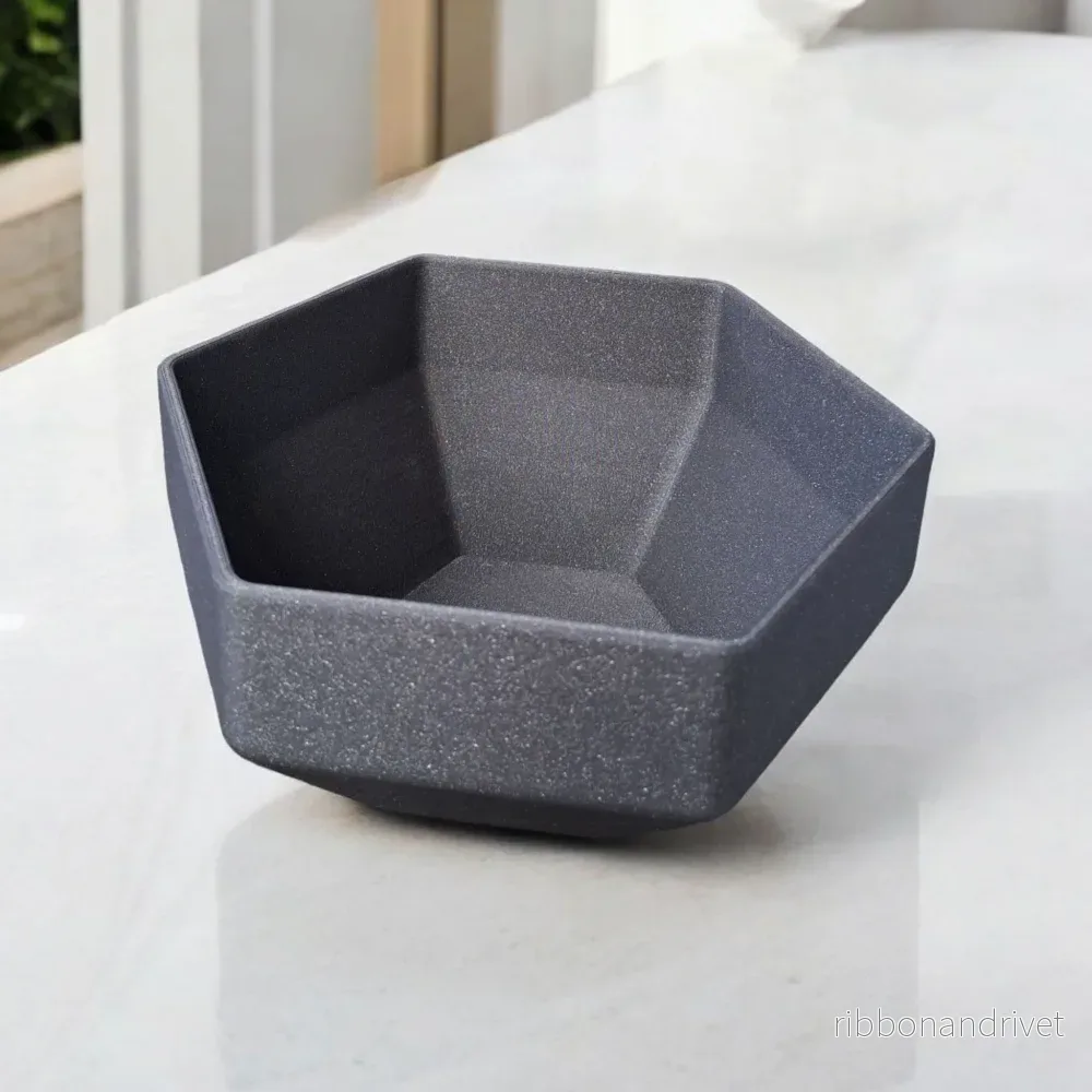 Modern minimalistisk sexkantig skål för hemmet - Bild 2