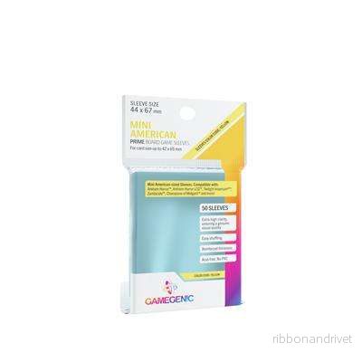 Gamegenic - PRIME Mini American-Sized Sleeves 44 x 67 mm - Clear (50 Sleeves) - Bild 2