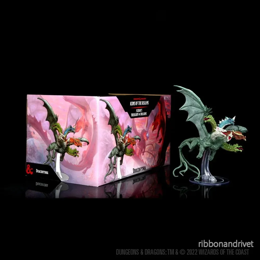 D&D Icons of the Realms: Fizban's Treasury of Dragons - Dracohydra Premium Set (Set 22)