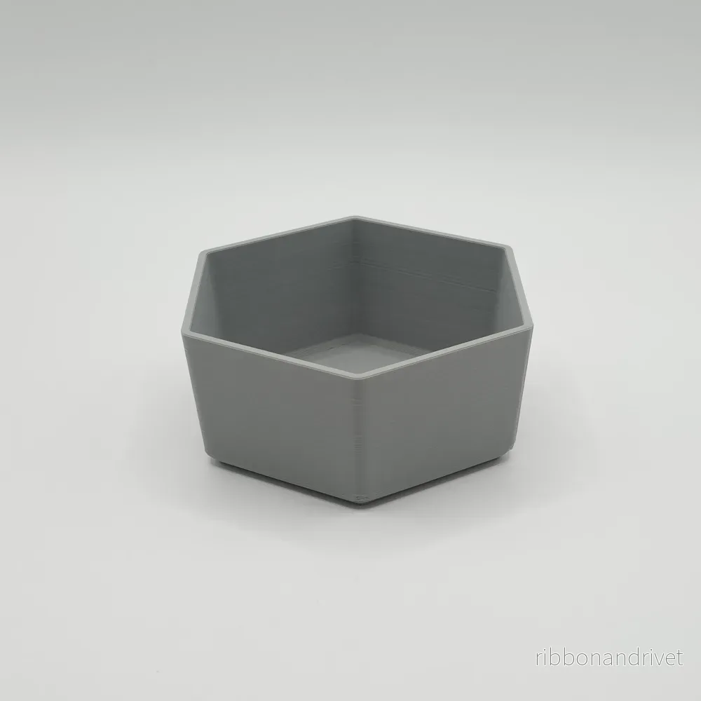 Modern hexagonal skål för förvaring och dekoration
