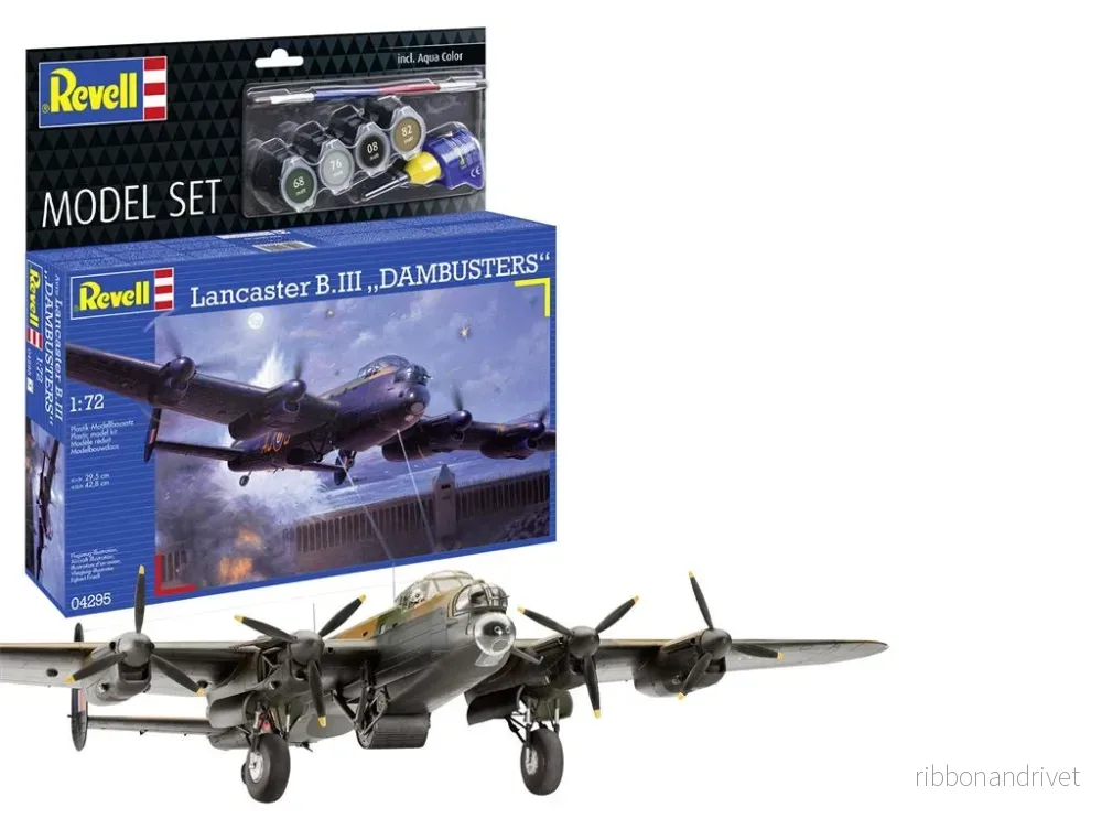 Revell Model Set Lancaster B.III ”DAMBUSTERS” – Modellbyggsats Revell Model Set Lancaster B.III ”DAMBUSTERS” – Modellbyggsats
