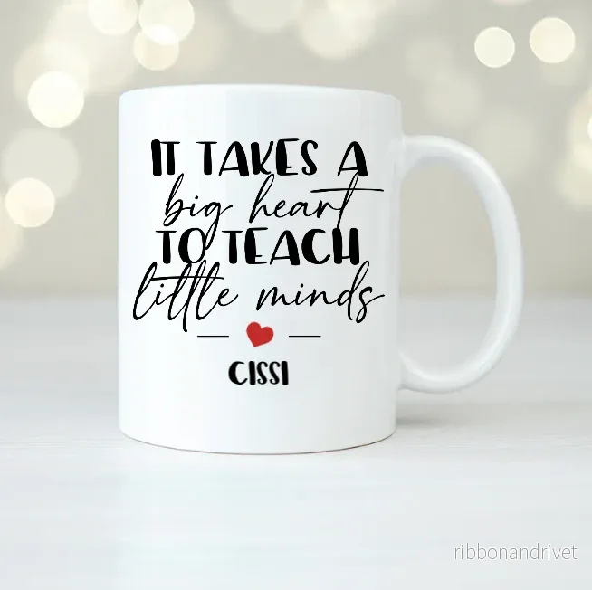 It takes a big heart | Personlig mugg It takes a big heart | Personlig mugg