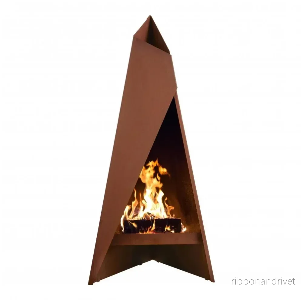 Eldstad Corten – Pyramiden Eldstad Corten – Pyramiden