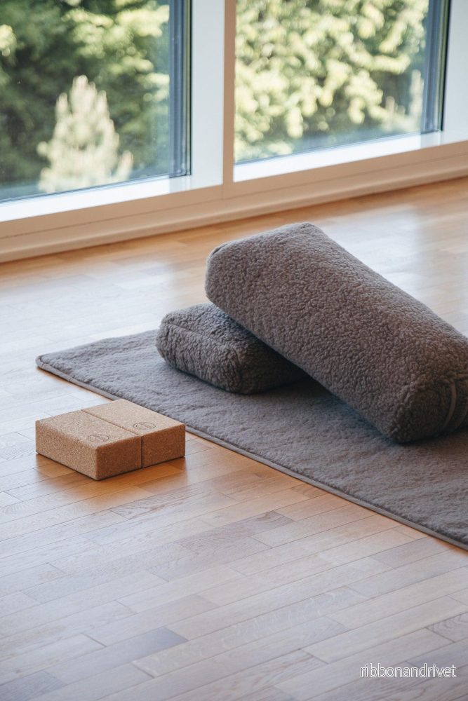 Release Wool Yoga Mat 90 x 200 cm - Light Brown - Bild 3