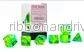 Gemini Polyhedral 7-Die Set i Translucent Green-Teal/Gul - Bild 2