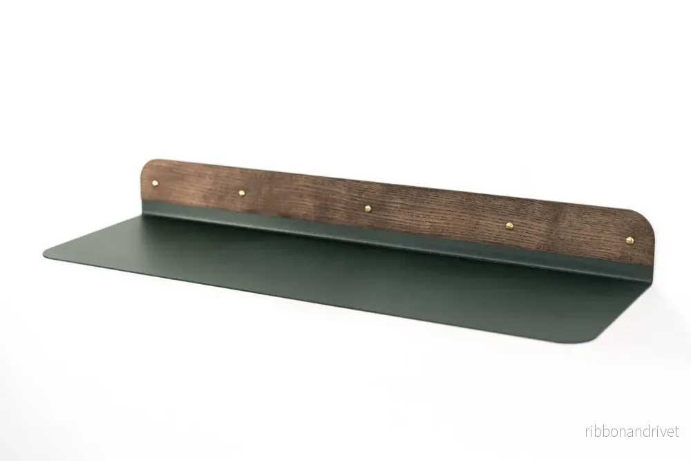 Väggmonterad hylla med rundade kanter – 60 cm - Bild 3