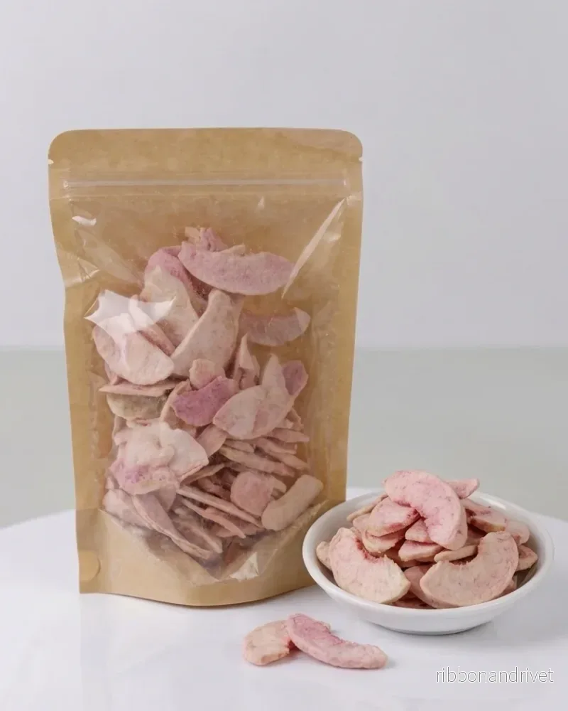 Frystorkade Rosa Persikaskivor - 45g