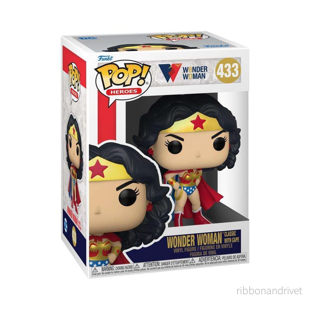 Funko POP Heroes: WW 80th – WW (Klassisk med Cape) Funko POP Heroes: WW 80th – WW (Klassisk med Cape)