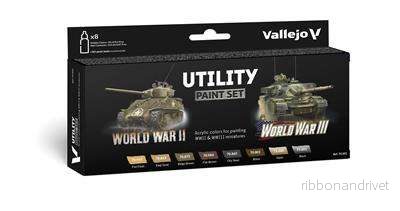 Vallejo - Model Color / Andra världskriget / Set med 8 färger - Färgsats för praktiskt bruk WWII & WWIII, 18 ml - Bild 2