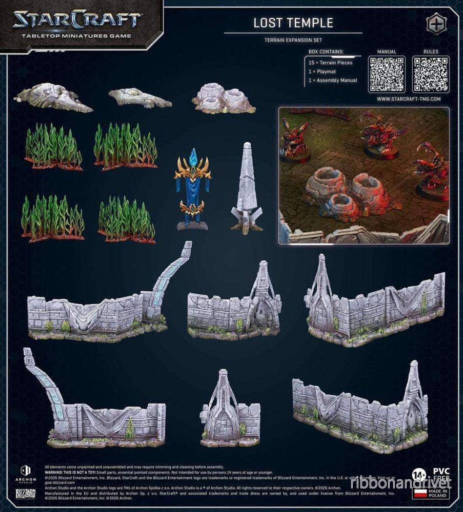 StarCraft® The Miniatures Game - Lost Temple - Terrängexpansionsset - EN - Bild 3