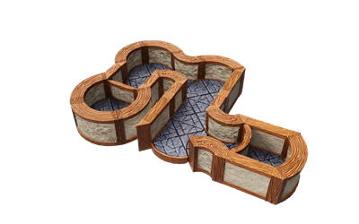WarLock Tiles: Expansion Pack – 1 in. Town & Village Angles & Curves WarLock Tiles: Expansion Pack – 1 in. Town & Village Angles & Curves