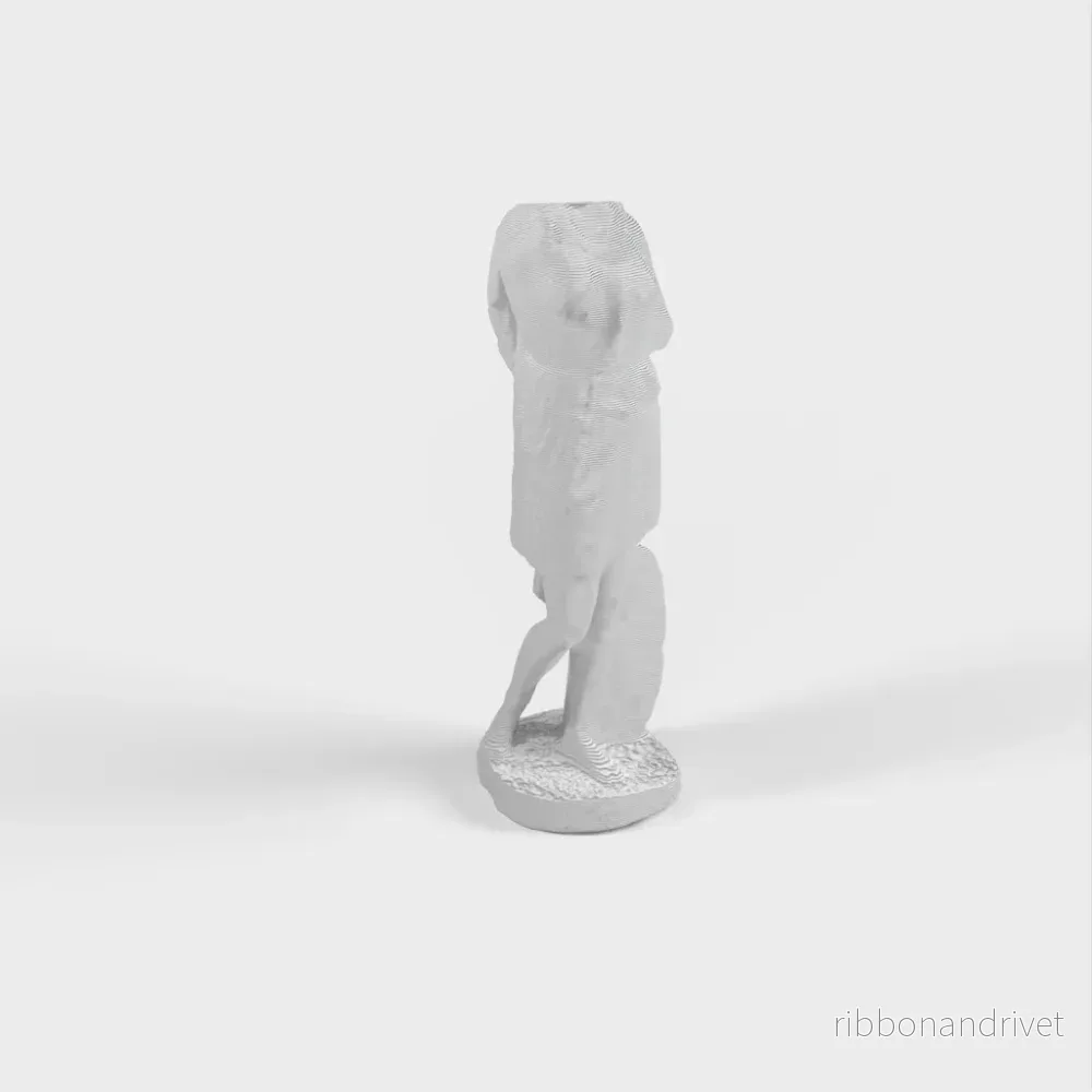 Amazon Warrior: Roman Sculpture Replica of Greek Classic