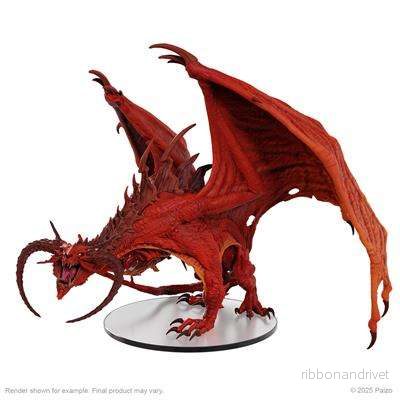 Pathfinder Battles: Diabolic Dragon Färdigmålad Miniatyr i Box - Bild 2
