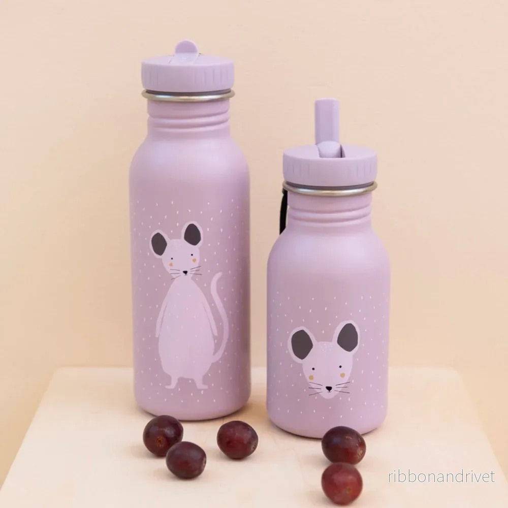 Vattenflaska i rostfritt stål 350 ml – Mrs Mouse - Bild 2