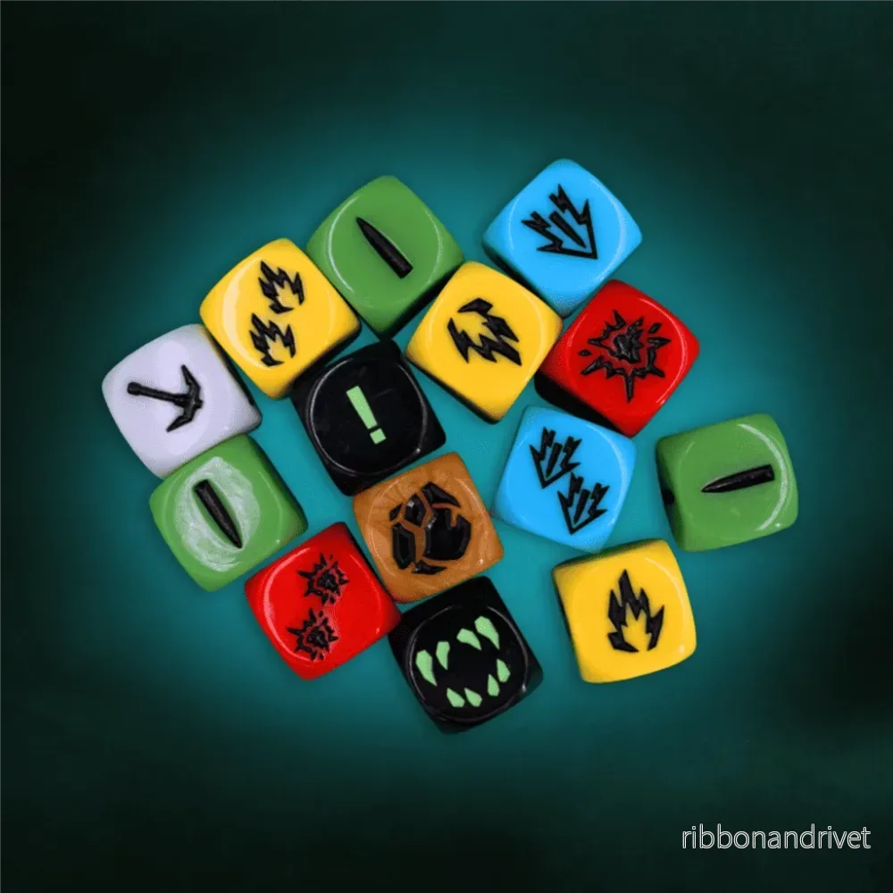 Deep Rock Galactic: 14x Extra Tärningar (graverade) Deep Rock Galactic: 14x Extra Tärningar (graverade)