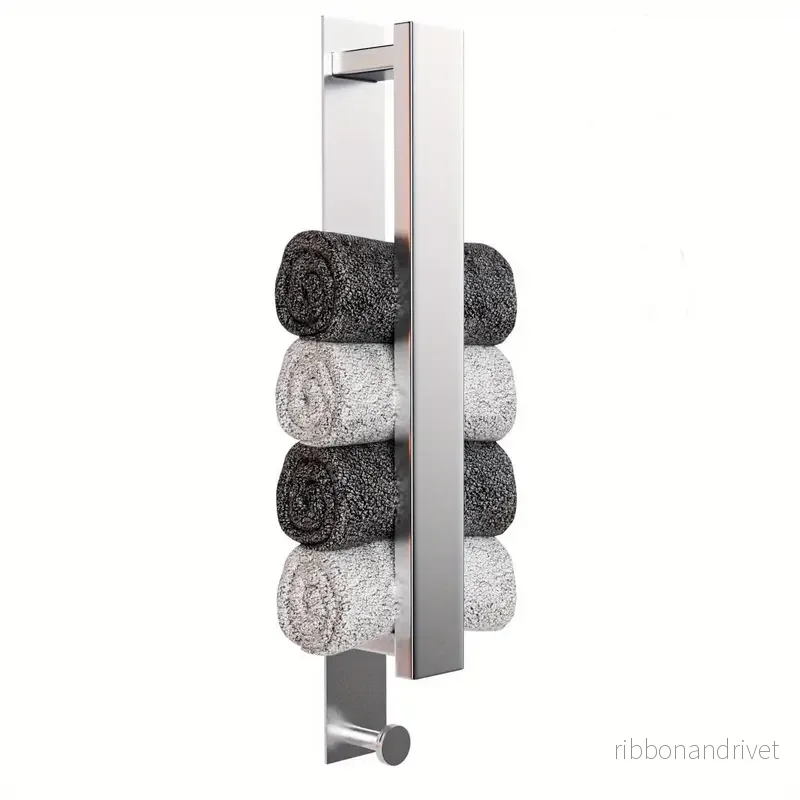 Elegant handdukshållare i modern design - Handduksstång I Rostfritt Stål 40cm - Bild 3