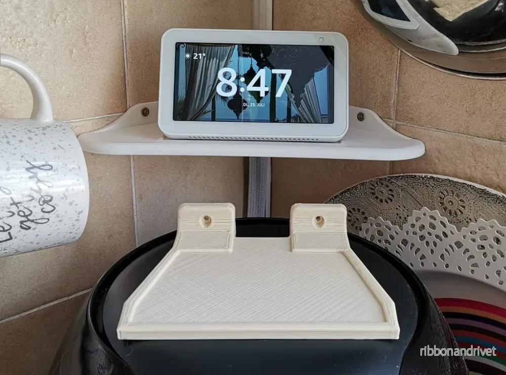 Praktisk vägghylla för Amazon Echo Show 5