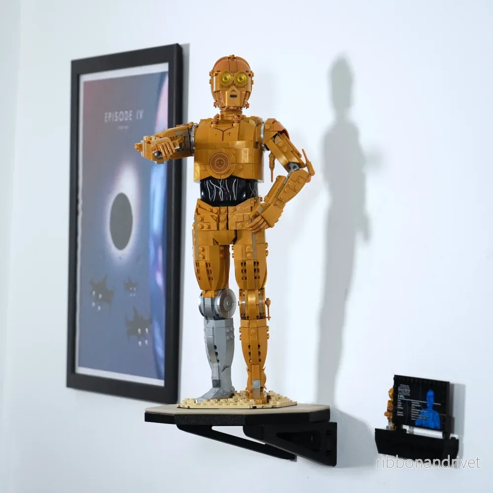 Väggfäste för LEGO Star Wars C-3PO 75398