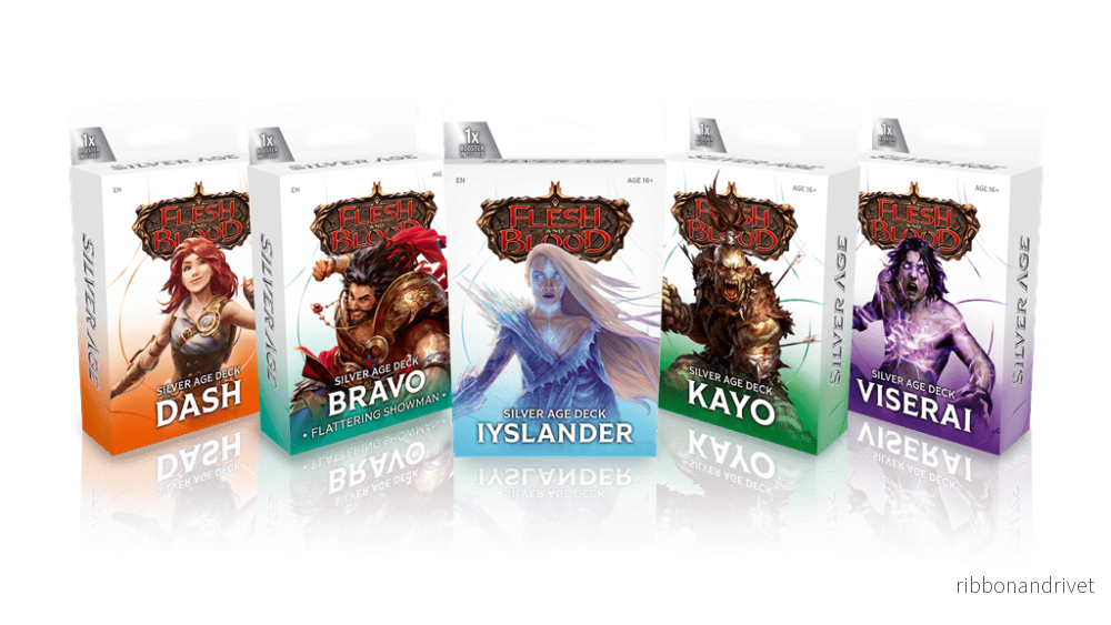 Flesh & Blood TCG – Silver Age: Chapter 1 Deck Display (10 lekar) – EN Flesh & Blood TCG – Silver Age: Chapter 1 Deck Display (10 lekar) – EN