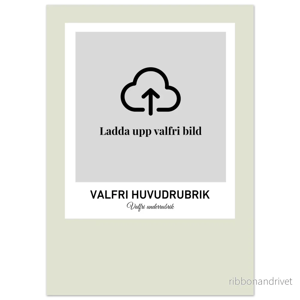 Skapa din personliga poster Skapa din personliga poster