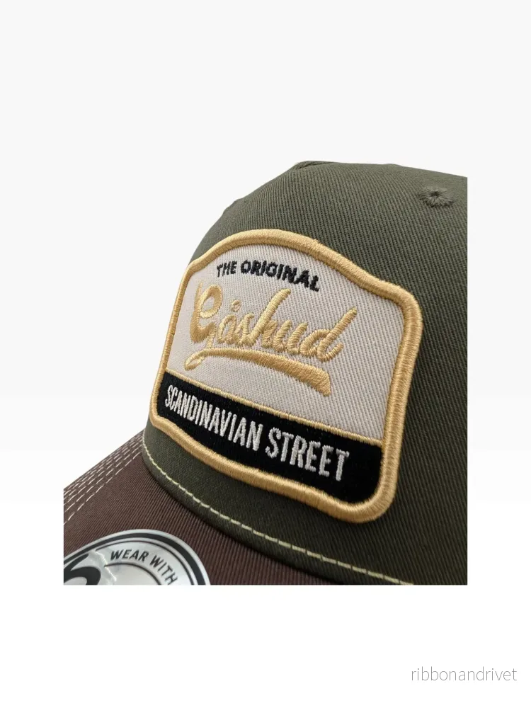 Gåshud Scandinavian Street A-Frame Truckerkeps - Dark Olive - Bild 3
