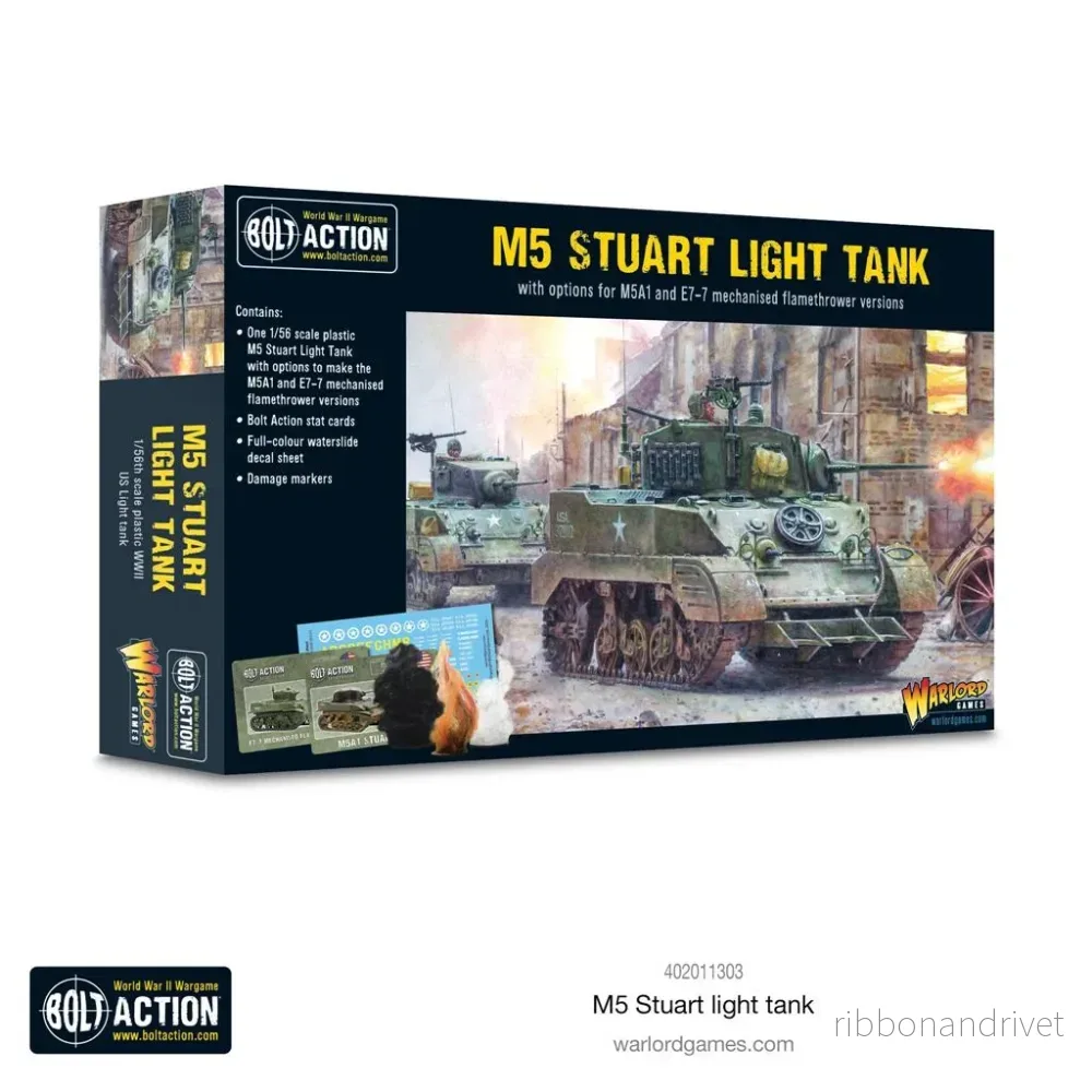 Bolt Action – M5 Stuart Stridsvagn Bolt Action – M5 Stuart Stridsvagn