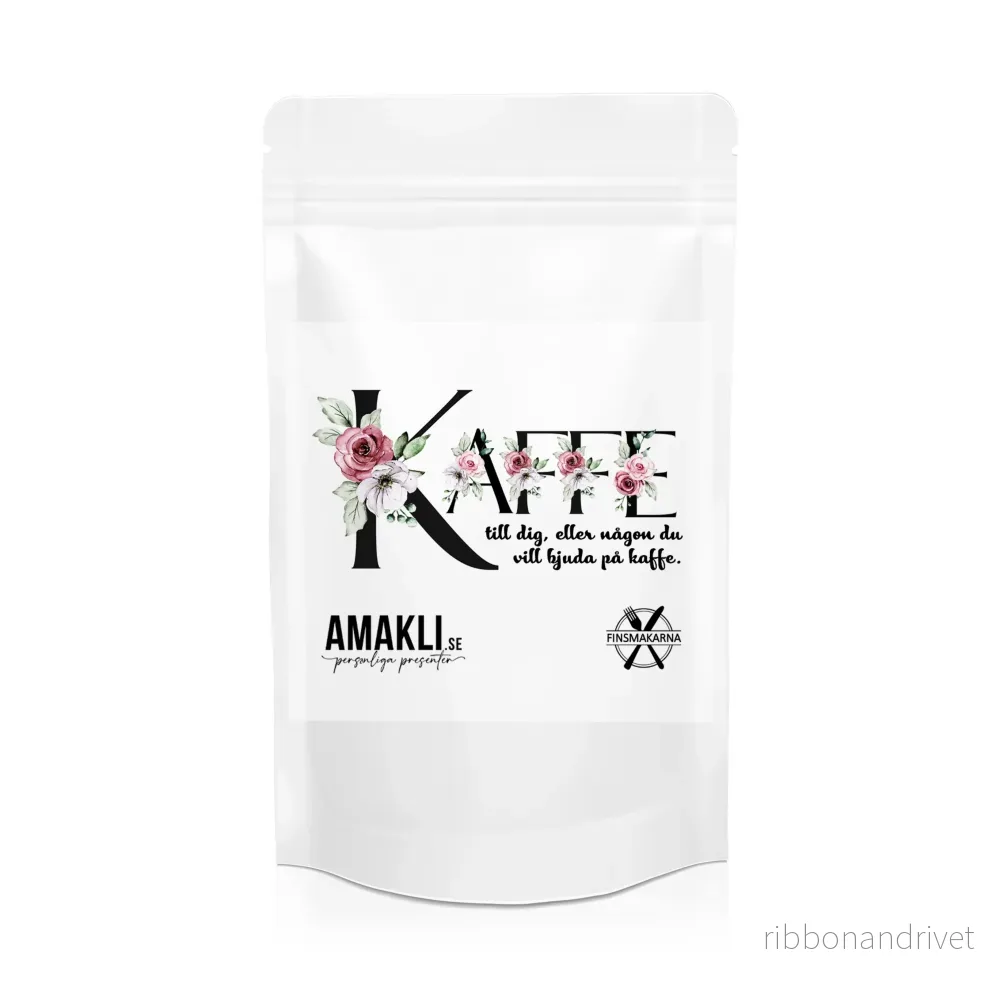 Blommig bokstav | Amakli Kaffe/Te