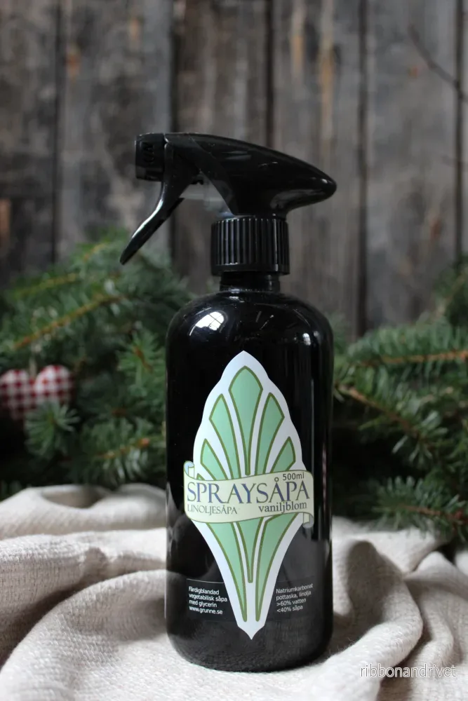 Grunne Linoljesåpa Spray vaniljblom Grunne Linoljesåpa Spray vaniljblom