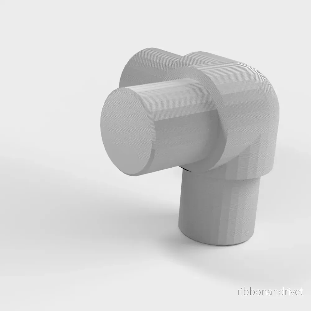 2,5 cm PVC 3-vägs T-koppling - Bild 2