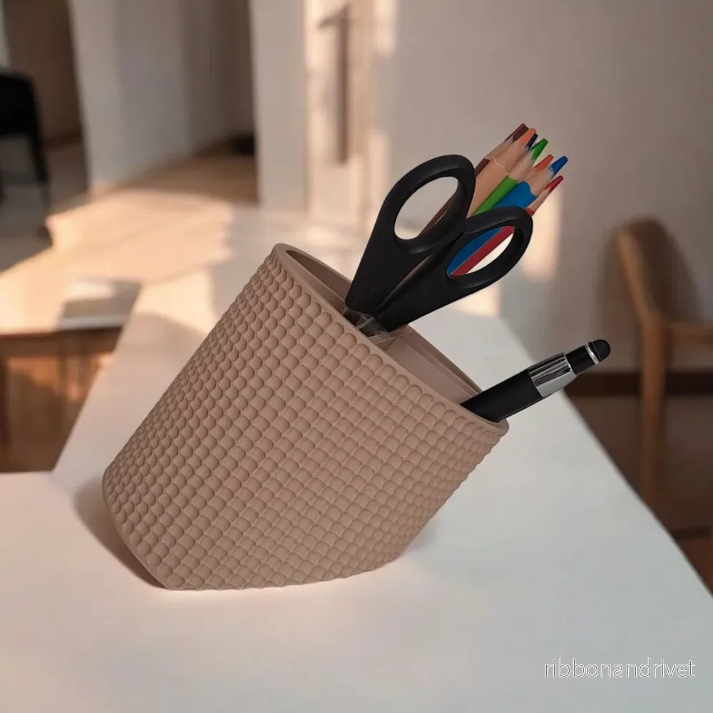 Sned pennhållare med prickigt retro-design - Bild 3