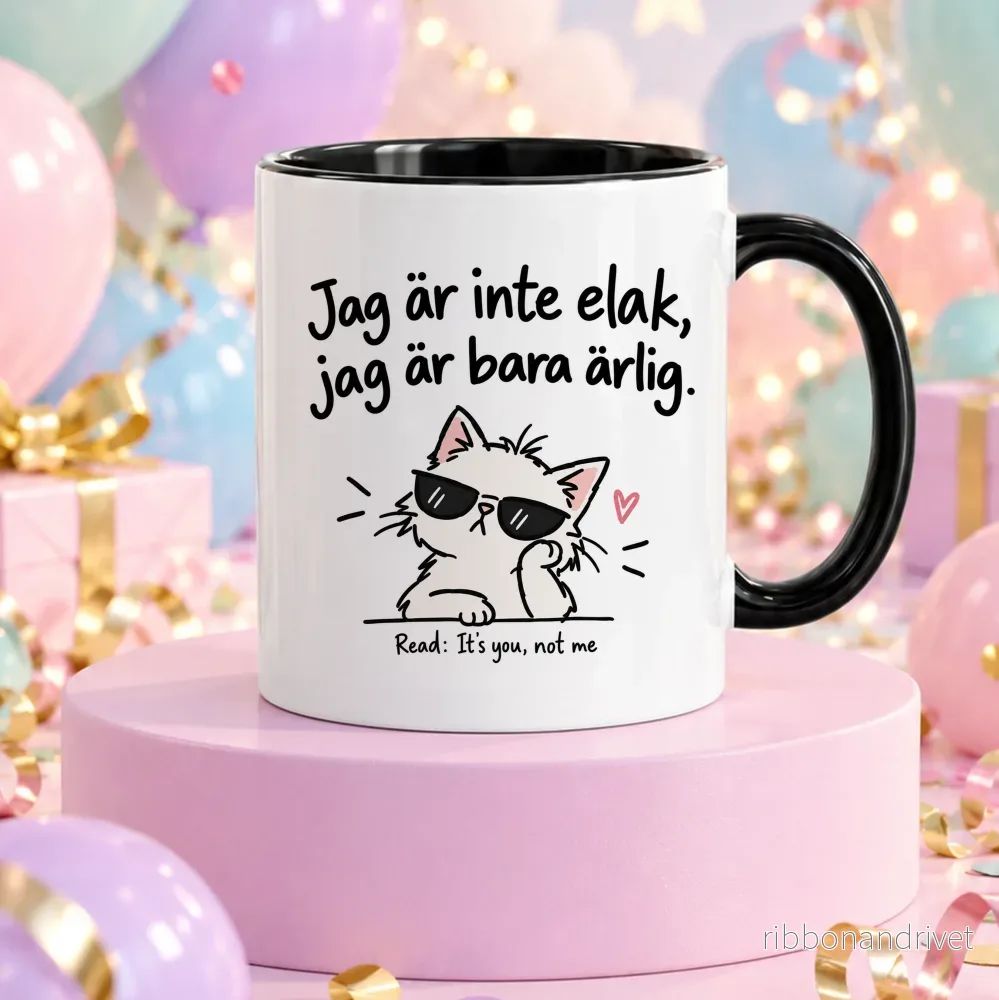 Jag är bara ärlig | Rolig mugg - Bild 3