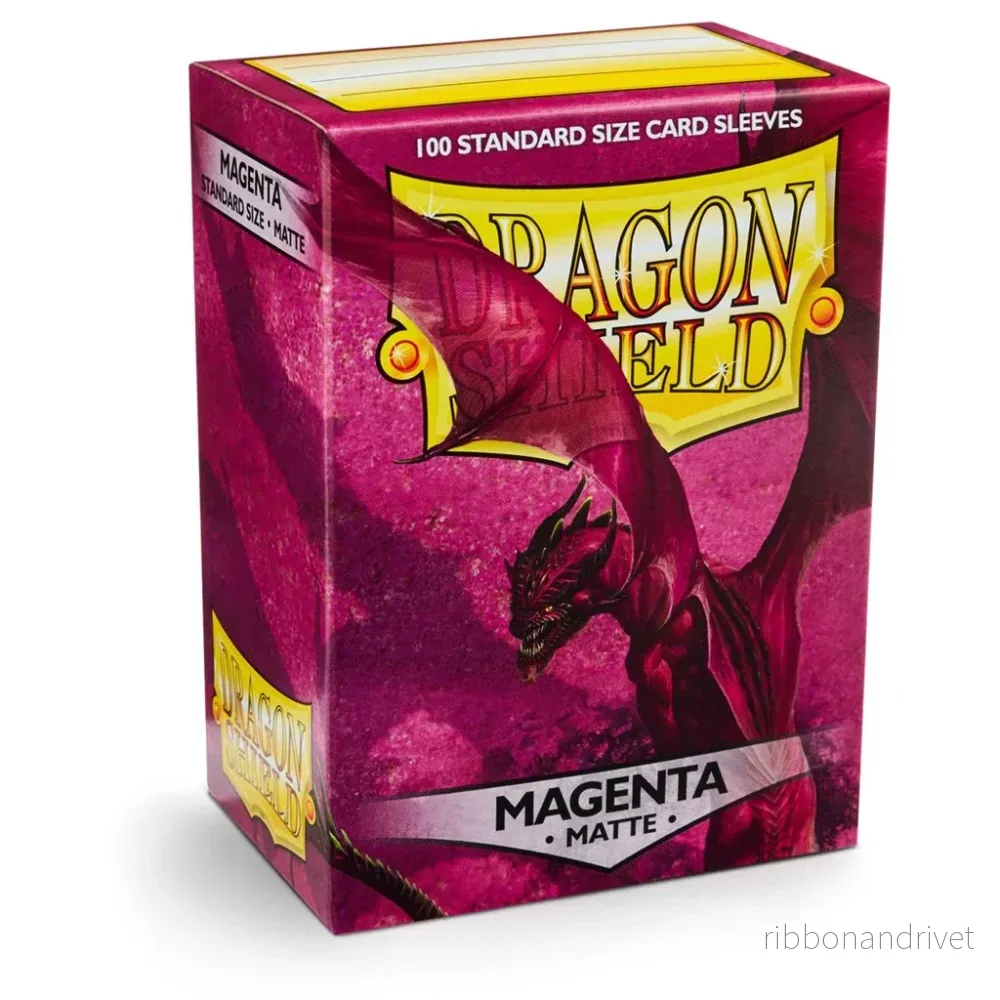 Dragon Shield Standard Sleeves – Matte Magenta (100 Sleeves)
