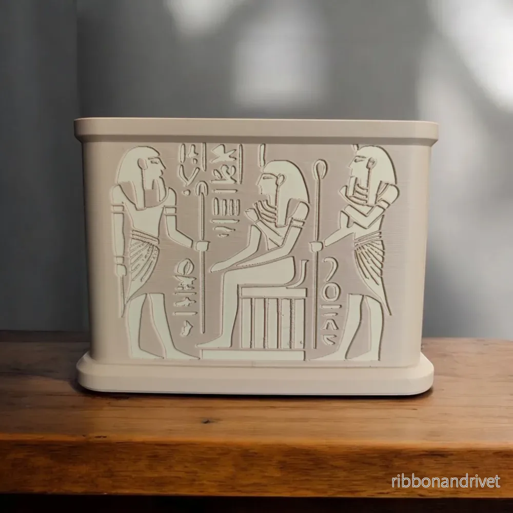 Egyptisk Tutankhamon skulptur och vas - Bild 2