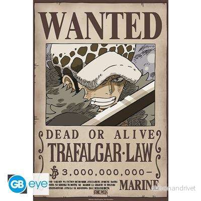 One Piece – Chibi-poster (52 x 38 cm) – Wanted Law Wano One Piece – Chibi-poster (52 x 38 cm) – Wanted Law Wano
