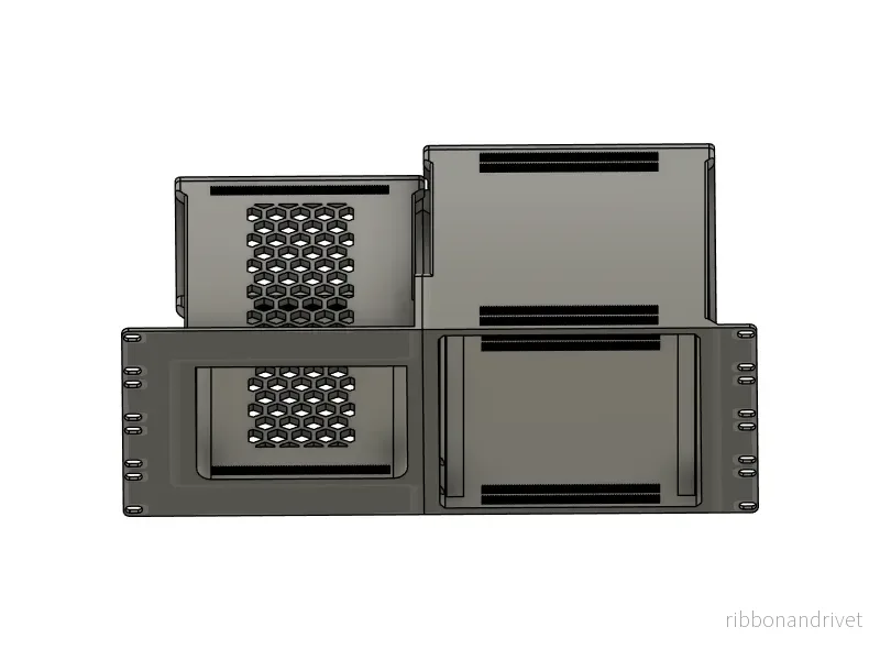 19-tums rackfästen för Synology DS418 och DS224+ - Bild 3