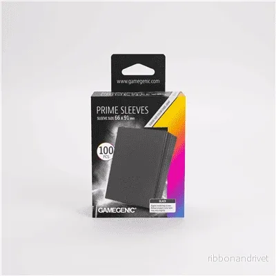 Gamegenic - Prime Sleeves Svart 66x91 - Bild 2
