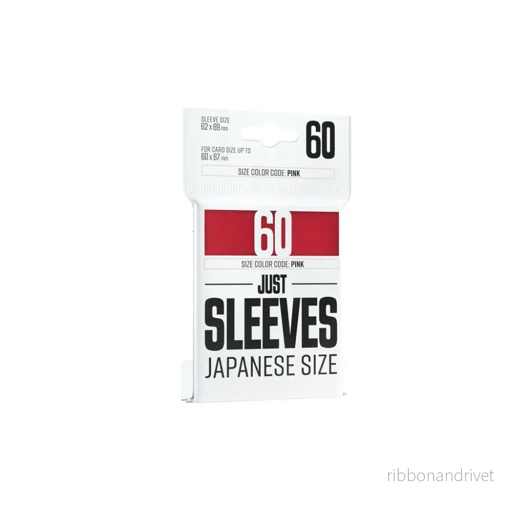 Just Sleeves – Japansk Storlek Röd (60 Sleeves) Just Sleeves – Japansk Storlek Röd (60 Sleeves)