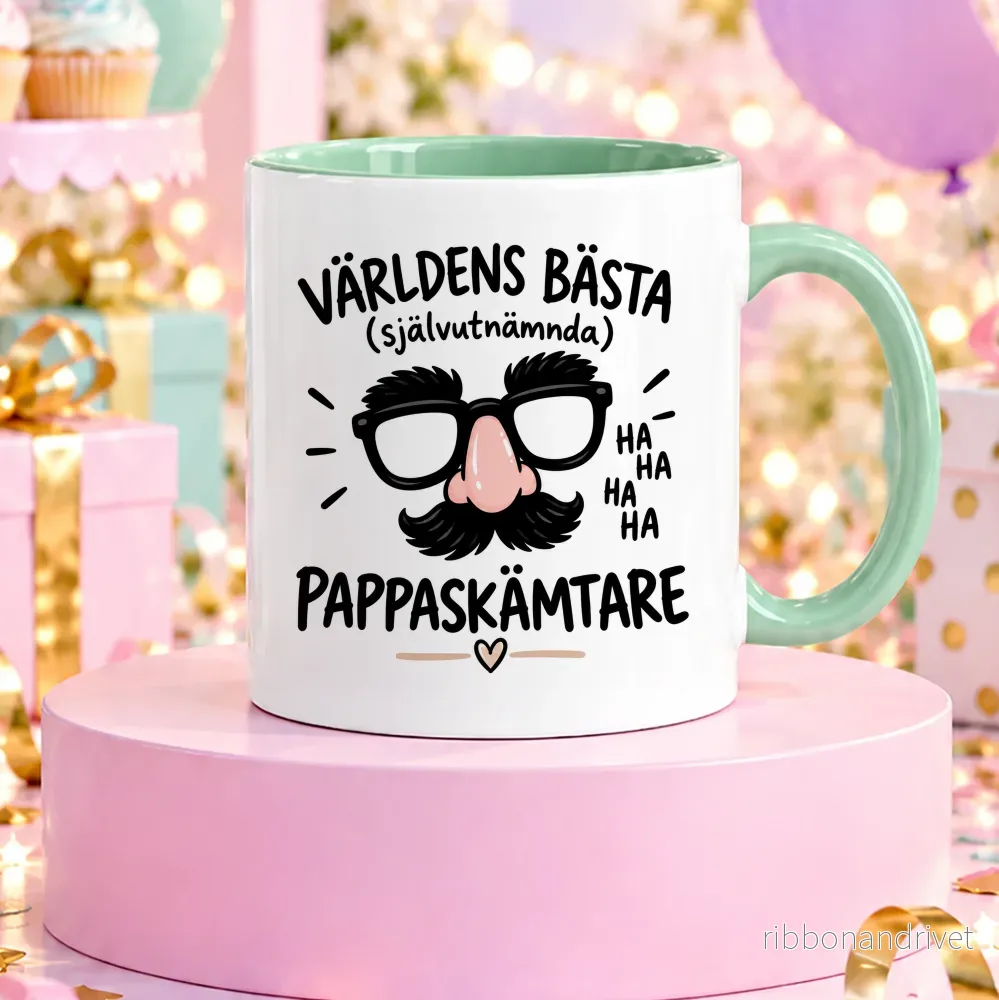 Självutnämnd pappaskämtare | Rolig mugg - Bild 3