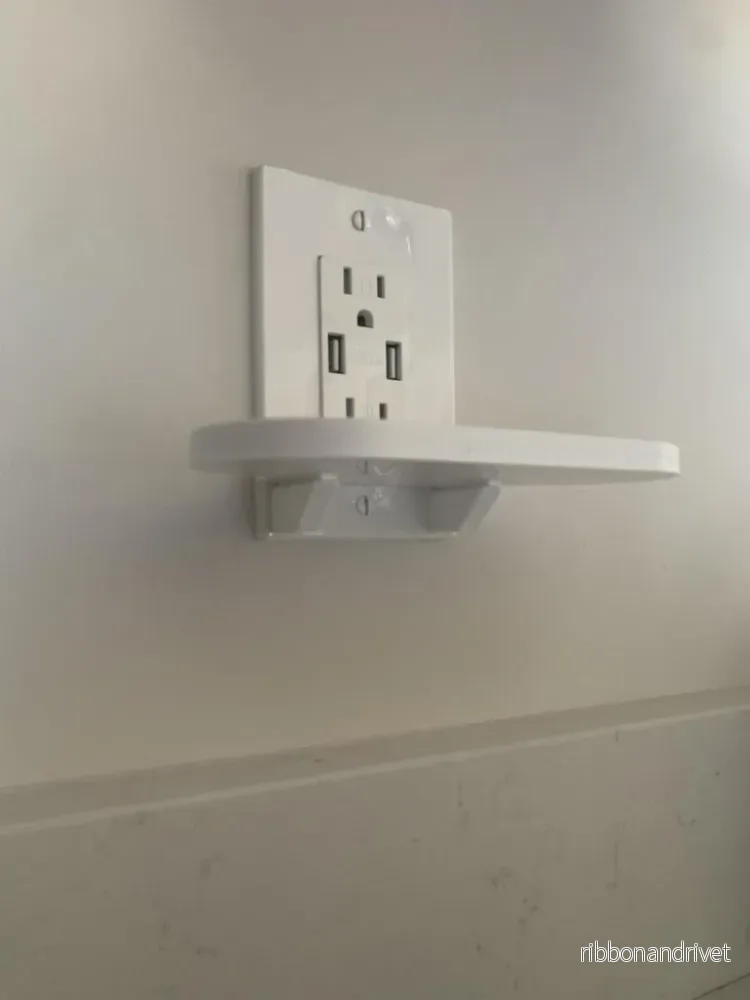 Google Nest Hub – Väggfäste med uttagshylla (4 delar) - Bild 2