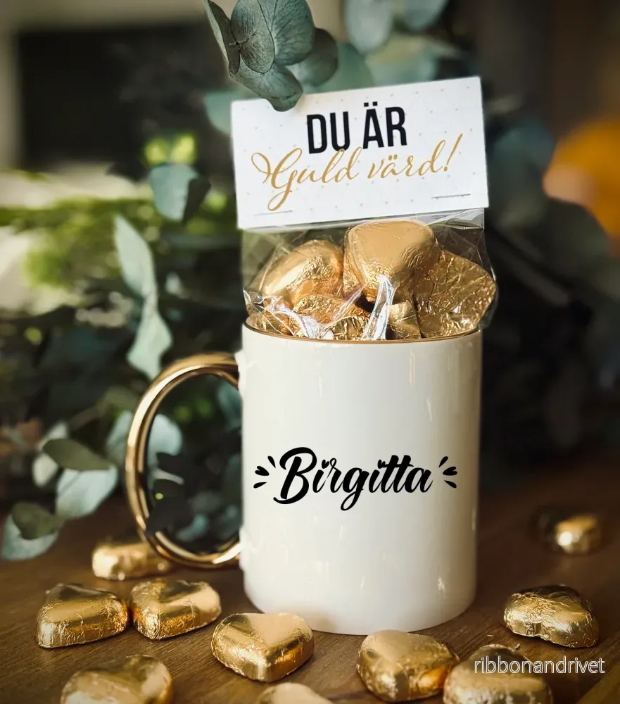 Du är guld värd | Mugg med namn - Bild 3