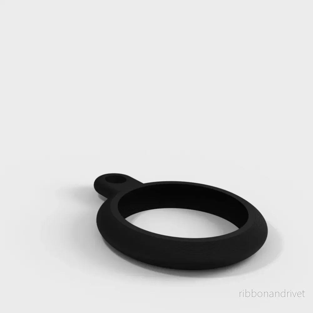 Slitstarkt TPU AirTag-nyckelringsfodral
