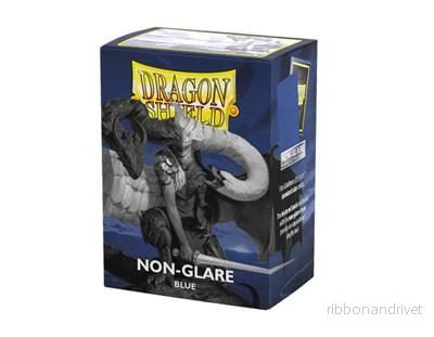 Dragon Shield Matte Non-Glare Sleeves - Blå (100 Sleeves)