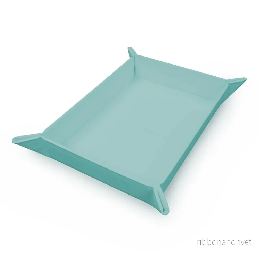 Vivid Magnetic Foldable Dice Tray - Ljusblå