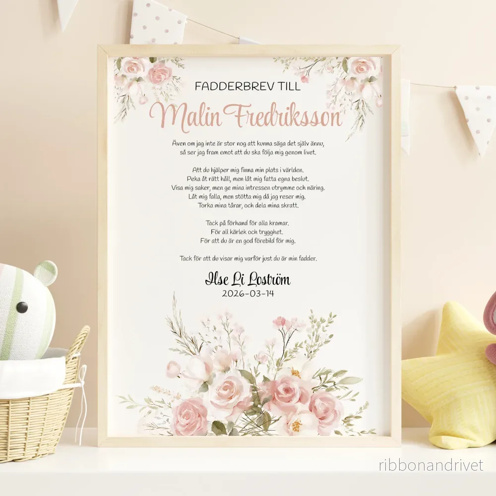 Fadderbrev | Blommor Fadderbrev | Blommor