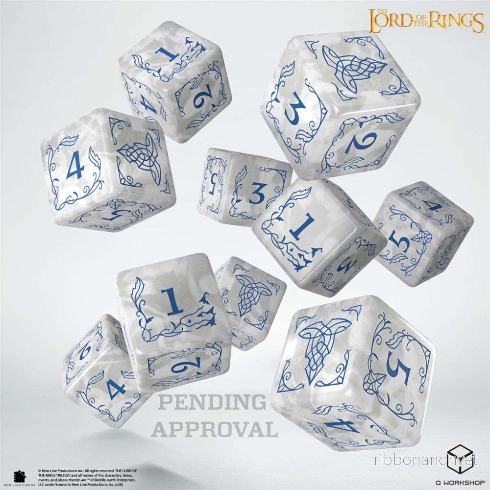 The Lord of the Rings: Rivendell 10xD6 Tärningsset – Stone The Lord of the Rings: Rivendell 10xD6 Tärningsset – Stone