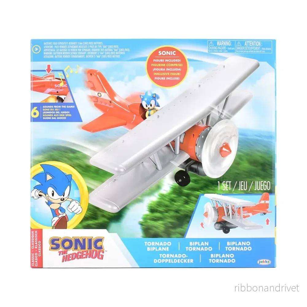 Sonic 2.5" Biplane Playset