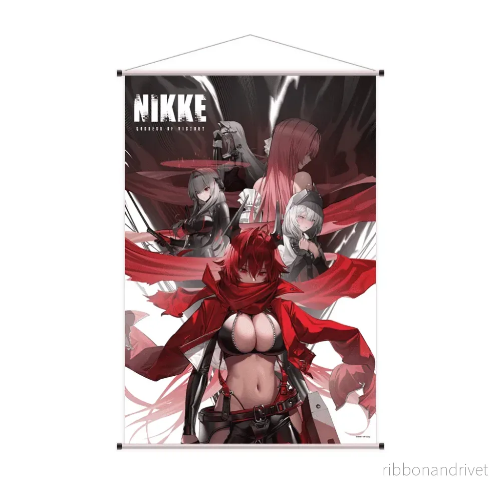 NIKKE: Segerens Gudinna – Röd Kappa, Snövit, Skarlet, Dorothy & Rapunzel – Väggscroll – 60x90cm NIKKE: Segerens Gudinna – Röd Kappa, Snövit, Skarlet, Dorothy & Rapunzel – Väggscroll – 60x90cm